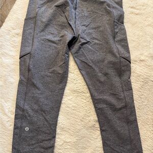 Lululemon Athletica Gray Leggings with Technical Fabric